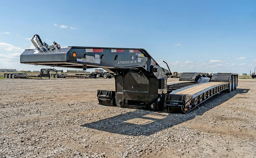 Lowboy trailer