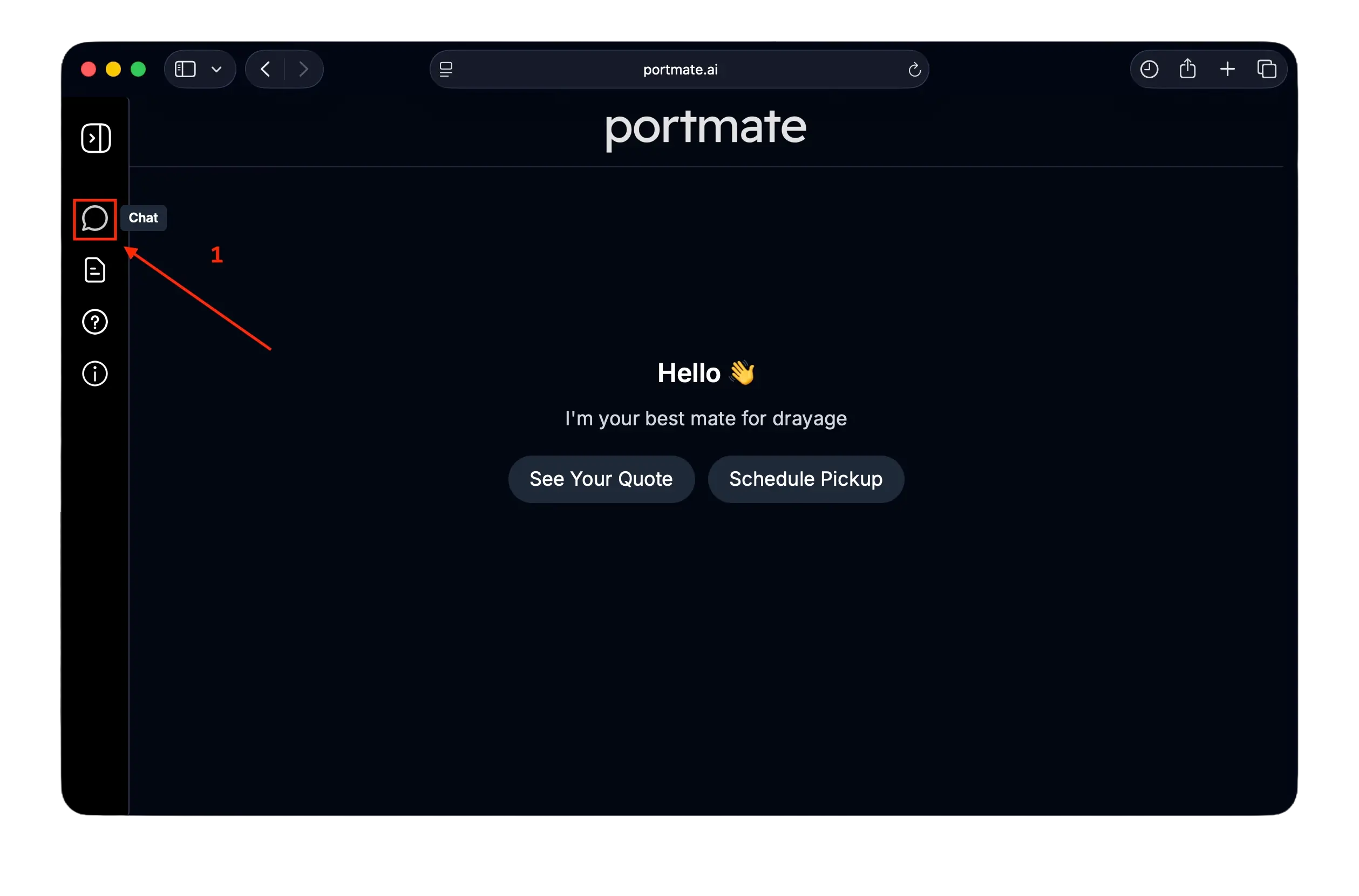 Open the chat