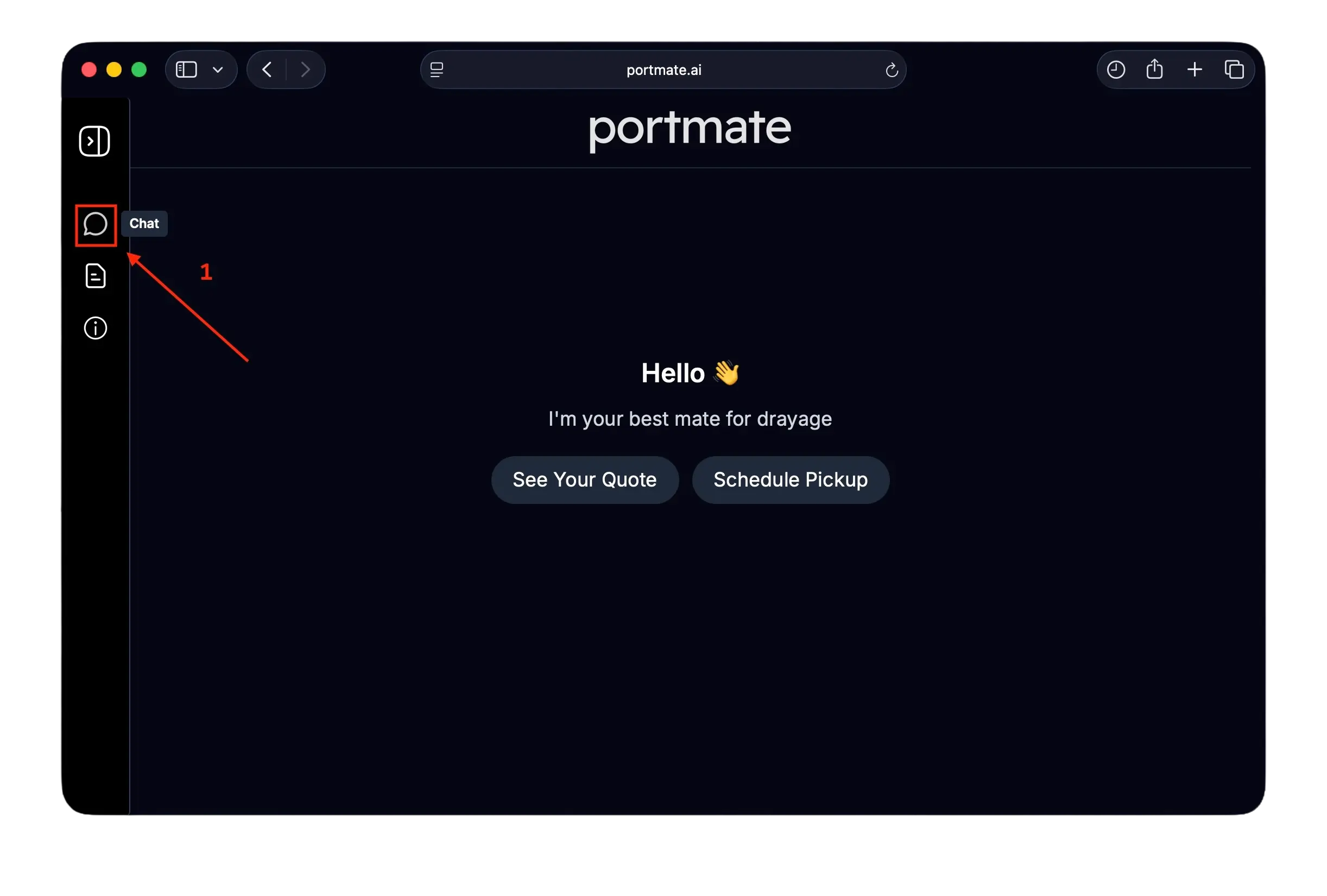 Open the chat