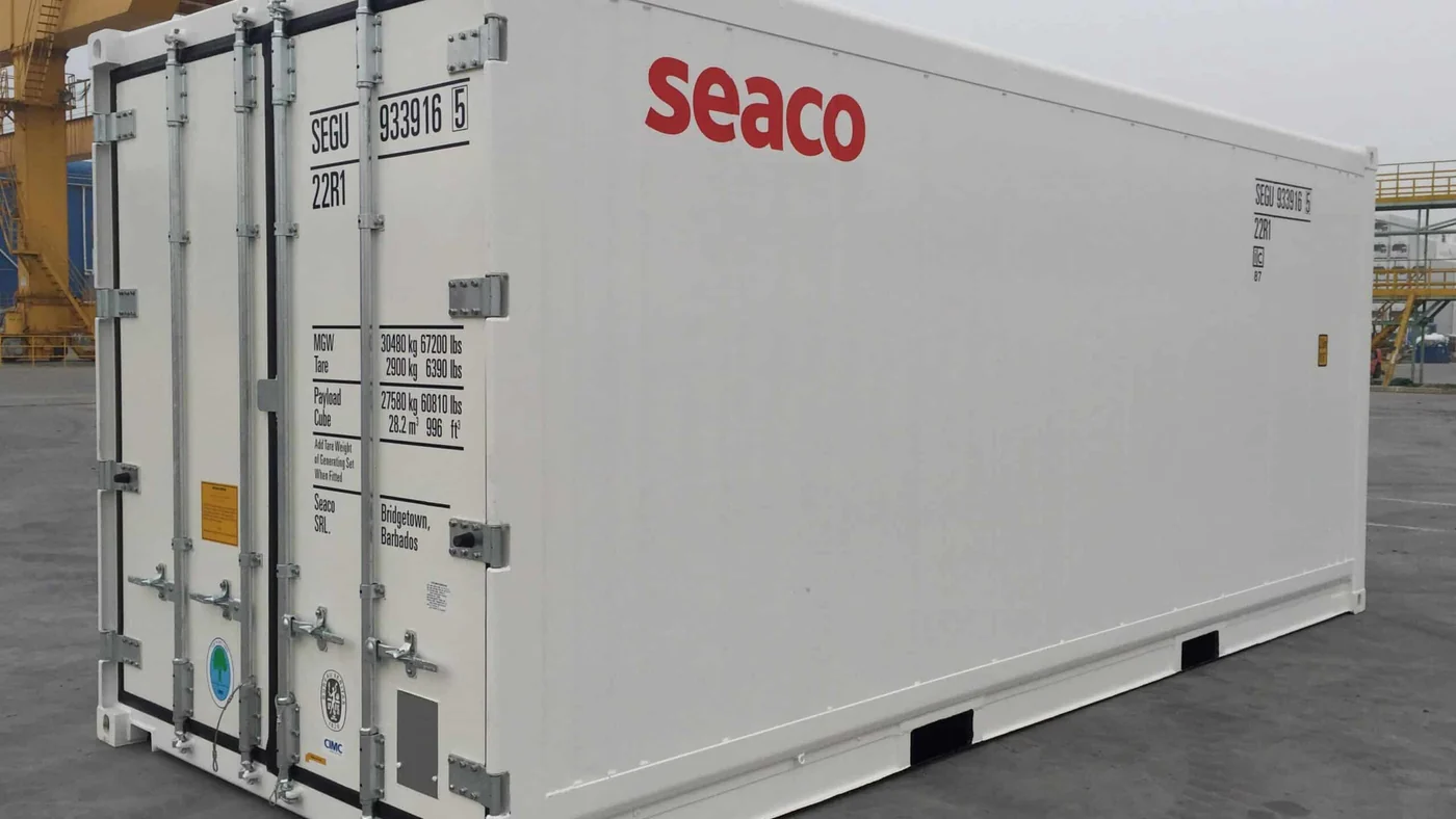 Contenedor reefer no operativo de 20 pies